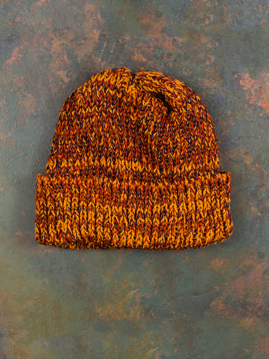 orange knit hat